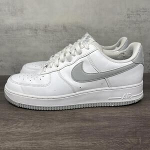 Nike Air Force 1 Shoes Mens 12 White Grey Sneakers FJ4146-100